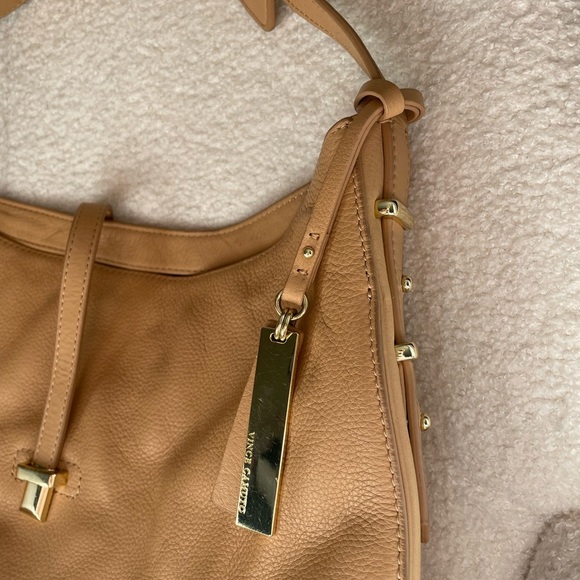 Vince Camuto Tan Leather Shoulder Bag - Picture 3 of 7